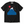 Chrisraw Fuji Neko black T-shirt — Santa cat on Mount Fuji Christmas print