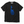 Chrisraw Fukuro Neko black T-shirt — black cat in blue net bag print