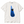 Chrisraw Fukuro Neko white T-shirt — black cat in blue net bag print