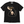 Chrisraw Gabu black T-shirt — black cat biting hand print