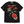 Chrisraw Harapeko Neko black T-shirt — hungry black cat and fish pop art print