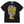 Chrisraw Himawari black T-shirt — sunflower head impasto portrait print