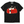 Chrisraw Hirune Neko black T-shirt — napping cat on red blanket print