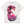 Chrisraw Momonami white T-shirt — pink great wave vaporwave print