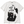 Chrisraw Nanja Kore white T-shirt — rude black cat print