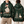 Chrisraw Duck the Halls tangled Christmas lights hoodie — on model