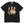 Chrisraw San-Gacho black T-shirt — three christmas geese storybook print