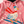 Chrisraw Skiing goose pink winter hoodie — print close-up