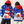 Chrisraw Japanese snowman daruma Christmas hoodie — on model