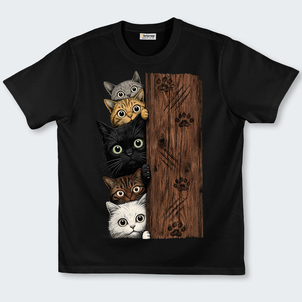 Chrisraw Peek-a-Boo Kittens T-Shirt