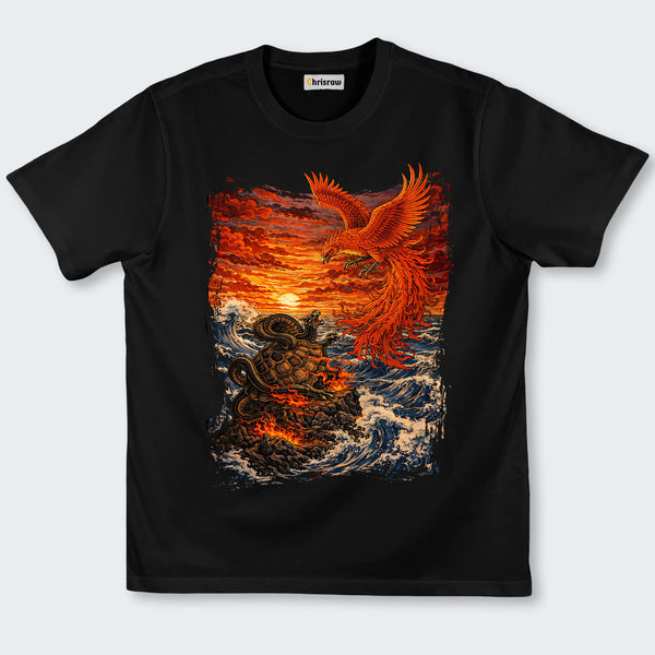 Chrisraw Phoenix vs Serpent Turtle Classic T-Shirt