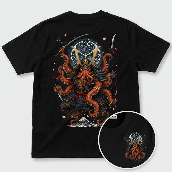 Chrisraw Samurai Octopus Warrior T-Shirt