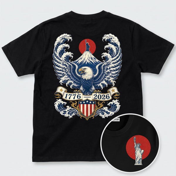 Chrisraw America 250 The Century Eagle & Fuji T-Shirt