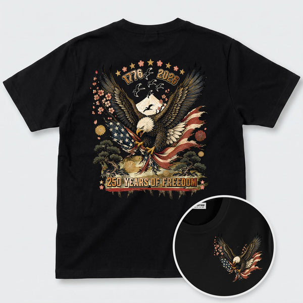 Chrisraw America 250 Eagle Years of Freedom T-Shirt
