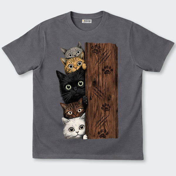 Chrisraw Peek-a-Boo Kittens T-Shirt