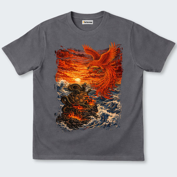 Chrisraw Phoenix vs Serpent Turtle Classic T-Shirt