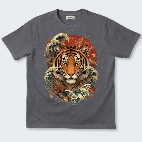 Chrisraw Rising Sun Tiger Classic T-Shirt