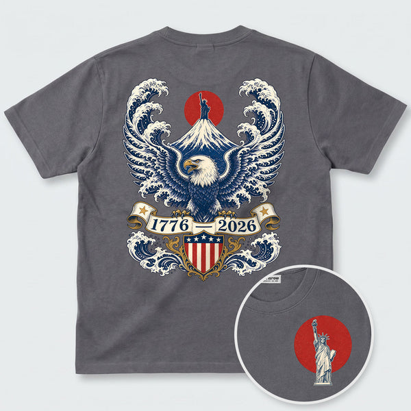 Chrisraw America 250 The Century Eagle & Fuji T-Shirt