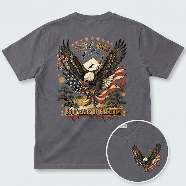 Chrisraw America 250 Eagle Years of Freedom T-Shirt