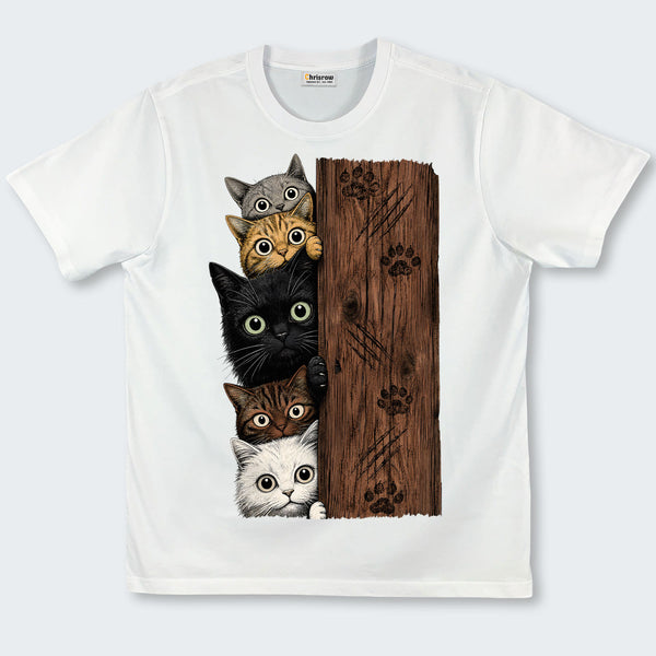 Chrisraw Peek-a-Boo Kittens T-Shirt