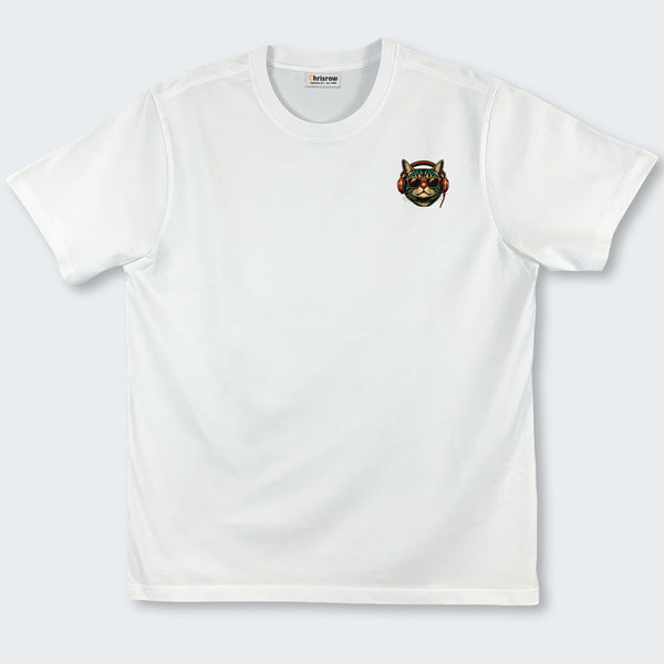 Chrisraw The Rising Sun DJ Cat T-Shirt
