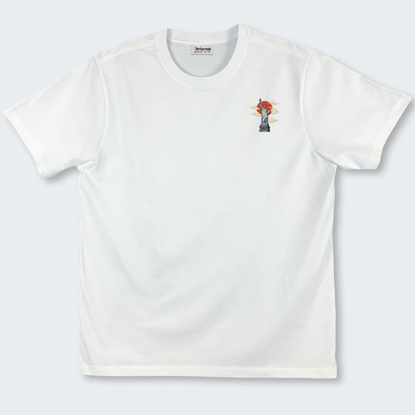 Chrisraw America 250 The Crimson Sun of Liberty T-Shirt
