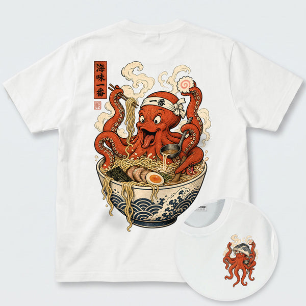 Chrisraw Octopus Ramen Master T-Shirt