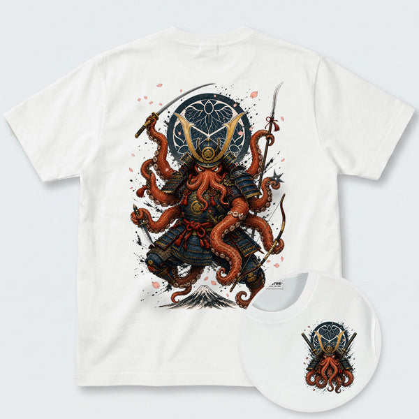 Chrisraw Samurai Octopus Warrior T-Shirt