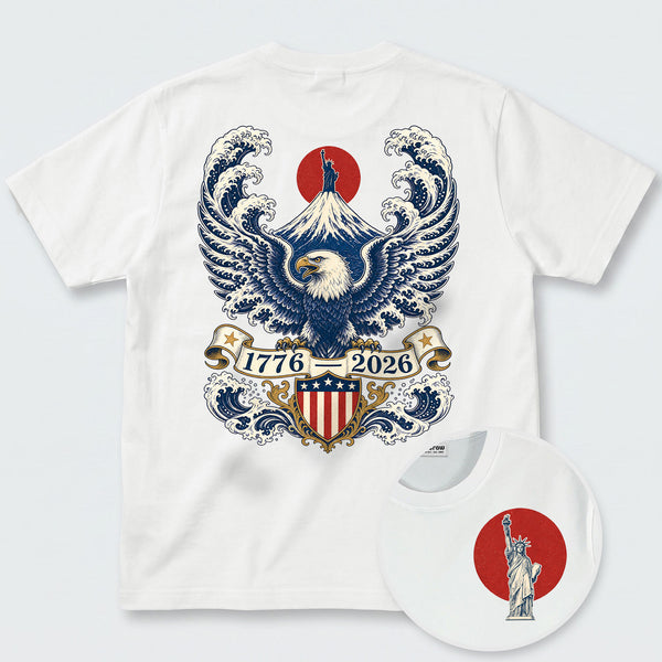 Chrisraw America 250 The Century Eagle & Fuji T-Shirt