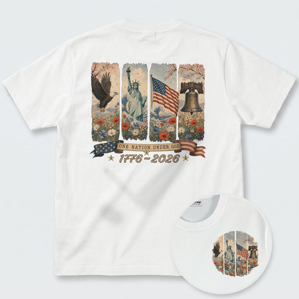 Chrisraw America 250 One Nation Under God T-Shirt