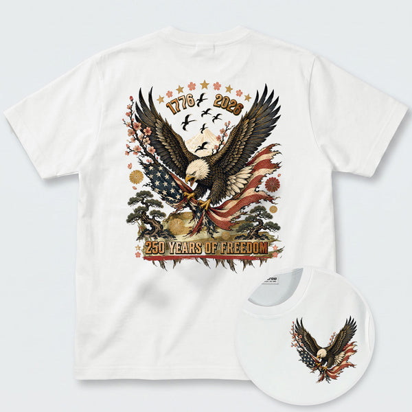 Chrisraw America 250 Eagle Years of Freedom T-Shirt