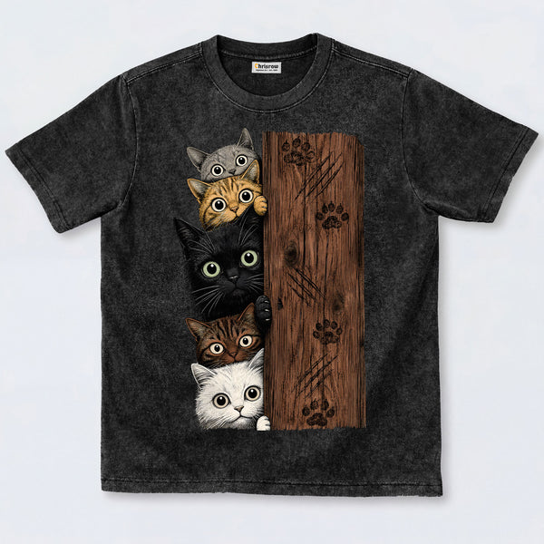 Chrisraw Peek-a-Boo Kittens T-Shirt