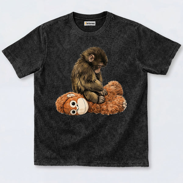 Chrisraw Punch Monkey Washed T-Shirts