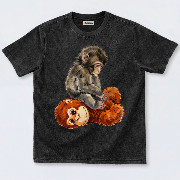 Chrisraw Punch Monkey Washed T-Shirts