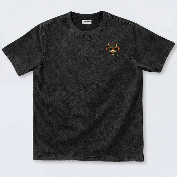 Chrisraw The Rising Sun DJ Cat T-Shirt