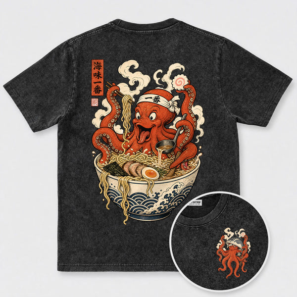 Chrisraw Octopus Ramen Master T-Shirt