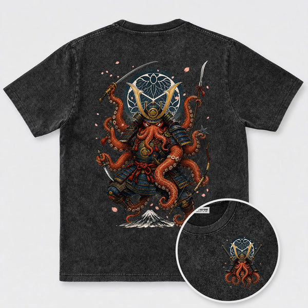 Chrisraw Samurai Octopus Warrior T-Shirt