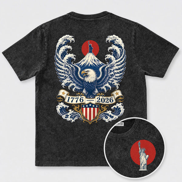Chrisraw America 250 The Century Eagle & Fuji T-Shirt