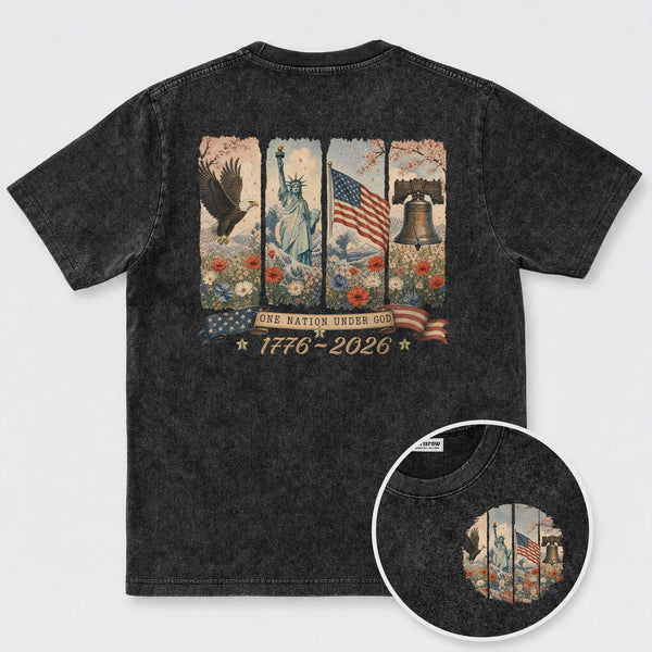 Chrisraw America 250 One Nation Under God T-Shirt