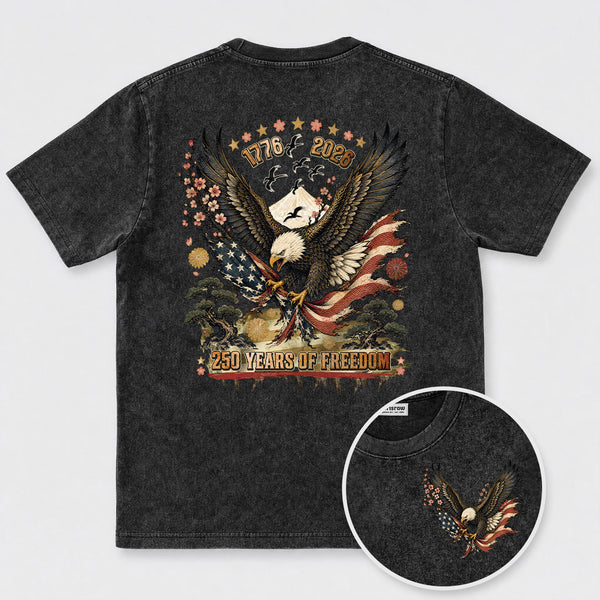 Chrisraw America 250 Eagle Years of Freedom T-Shirt