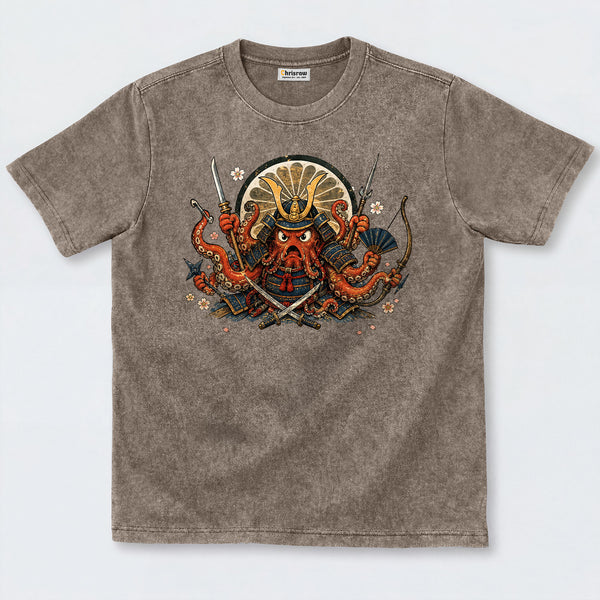 Chrisraw Chibi Samurai Octopus T-Shirt