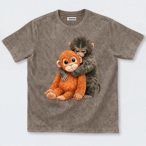 Chrisraw Punch Monkey Washed T-Shirts