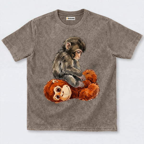 Chrisraw Punch Monkey Washed T-Shirts