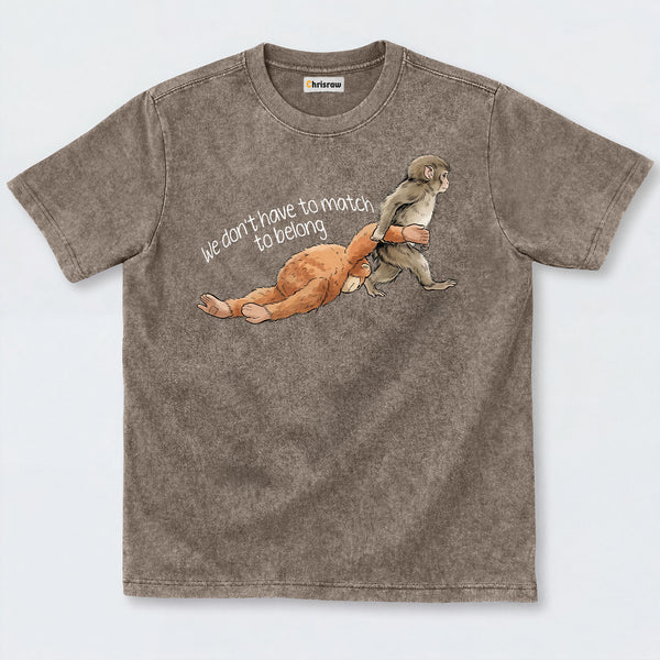 Chrisraw Punch Monkey Washed T-Shirts V2