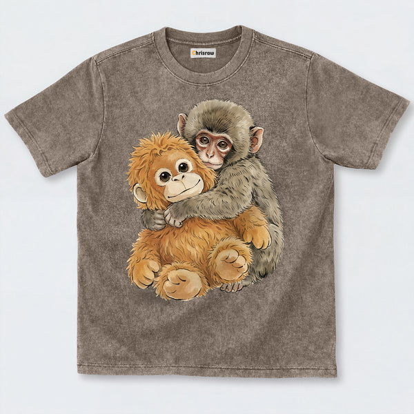 Chrisraw Punch Monkey Washed T-Shirts