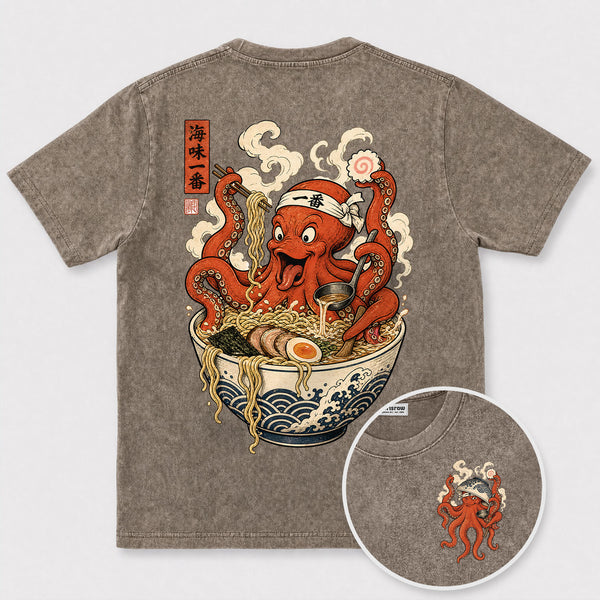 Chrisraw Octopus Ramen Master T-Shirt