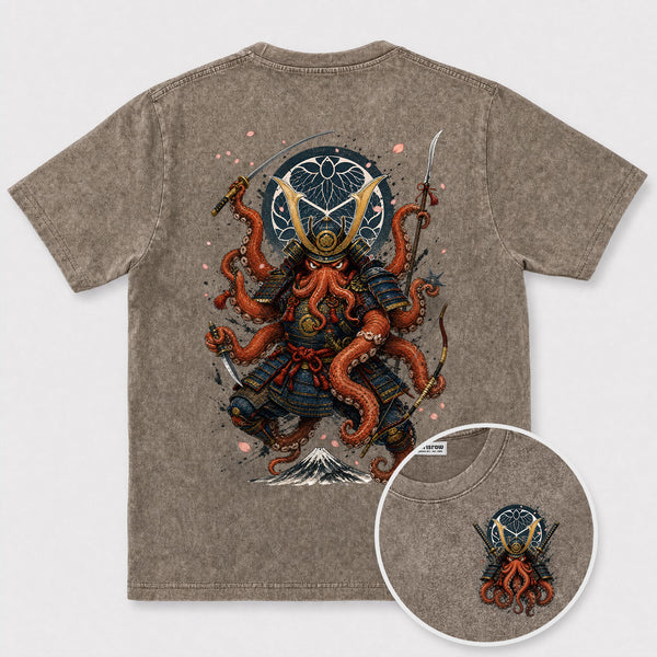 Chrisraw Samurai Octopus Warrior T-Shirt