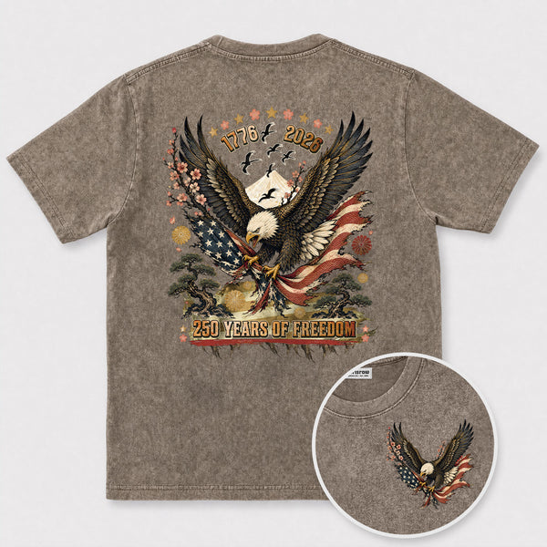 Chrisraw America 250 Eagle Years of Freedom T-Shirt