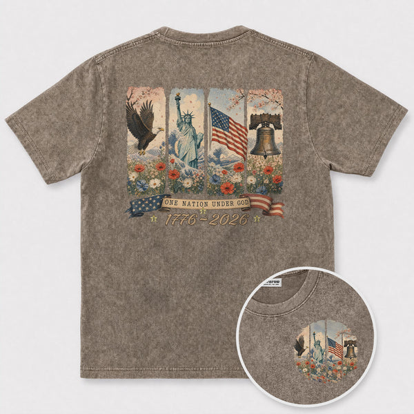 Chrisraw America 250 One Nation Under God T-Shirt