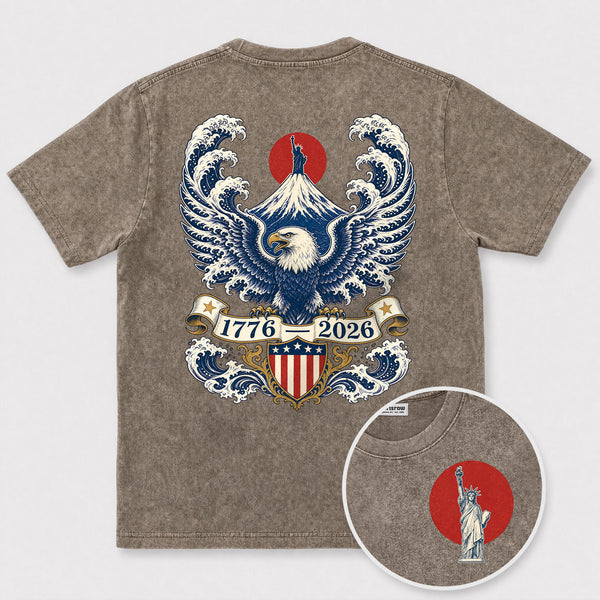 Chrisraw America 250 The Century Eagle & Fuji T-Shirt